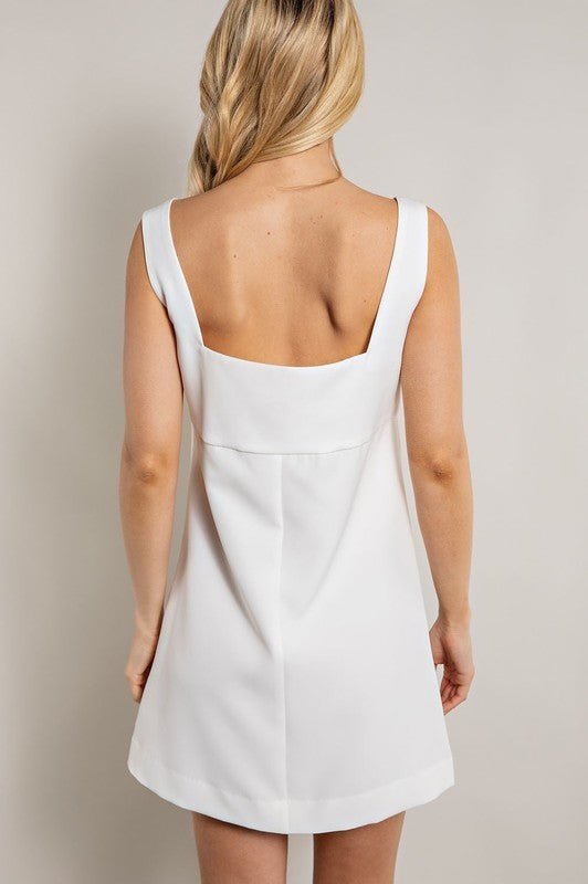 Square Neck Cut Out Dress