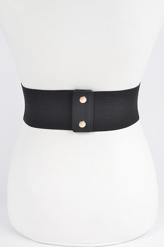 Faux Leather Multi Metal Belt (Pick Color)
