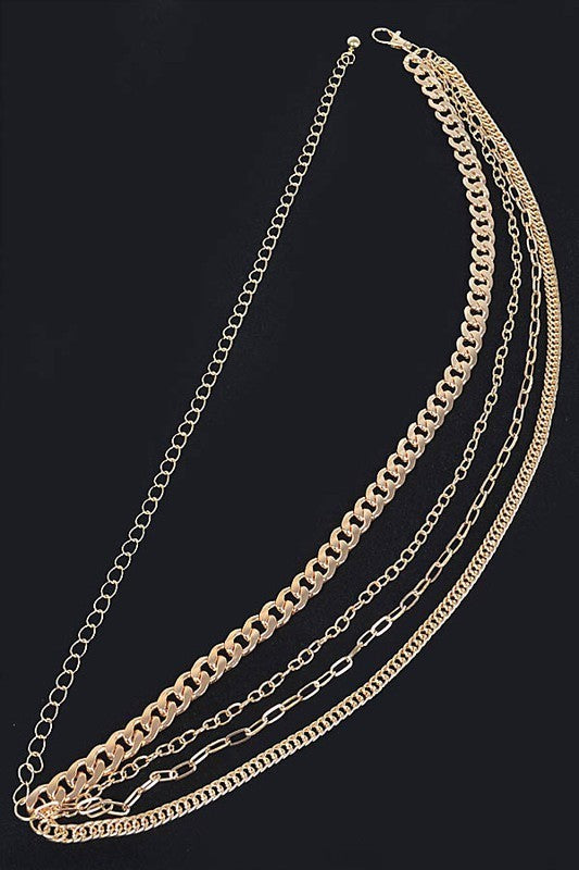 Layered Chain Drop Belt