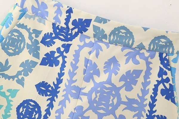 Blue Tones Printed Shorts