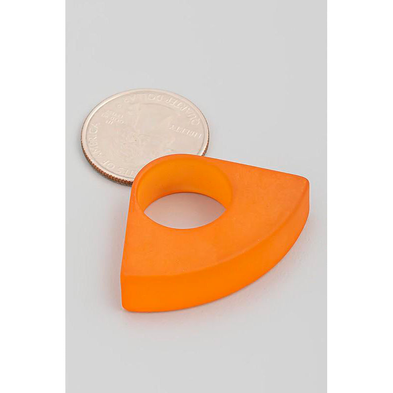 Triangle Resin Fashion Ring
