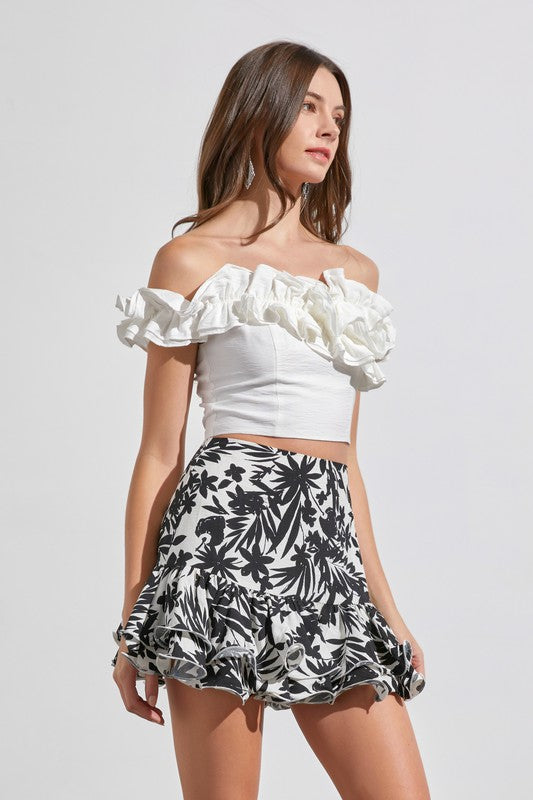 Ruffle Tube Top
