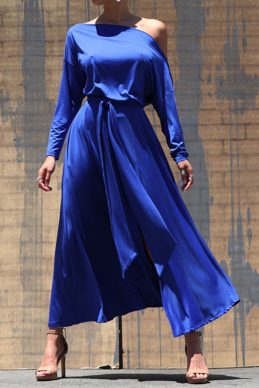 One Shoulder Stretch Dress