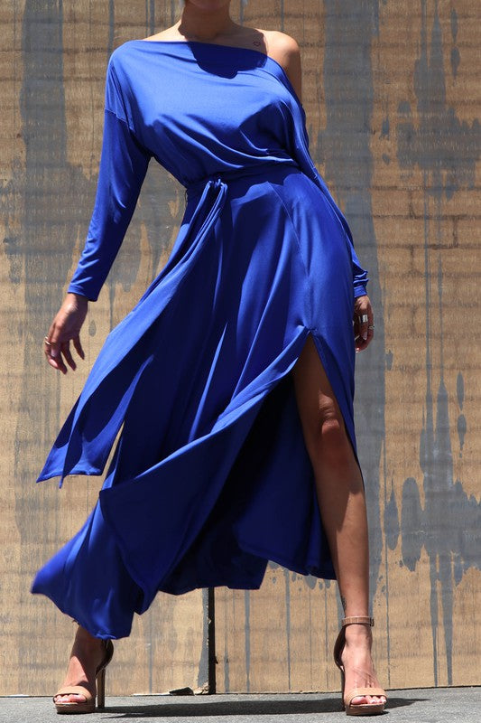 One Shoulder Stretch Dress