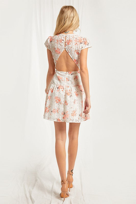 Floral Skater Lace Dress