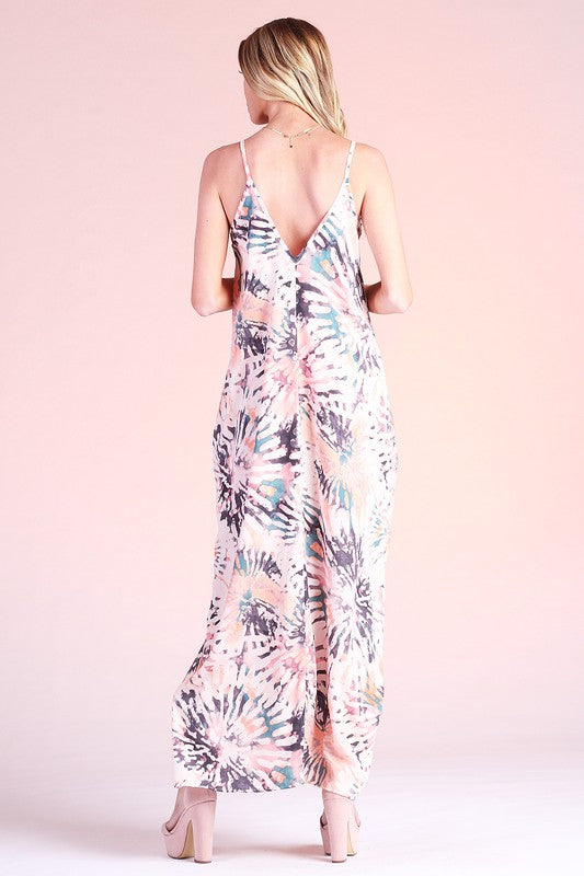 Tie Dye Cocoon Maxi Dress