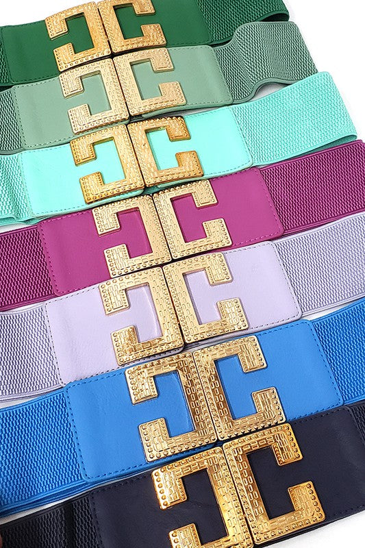 Gold CC Buckle Belt