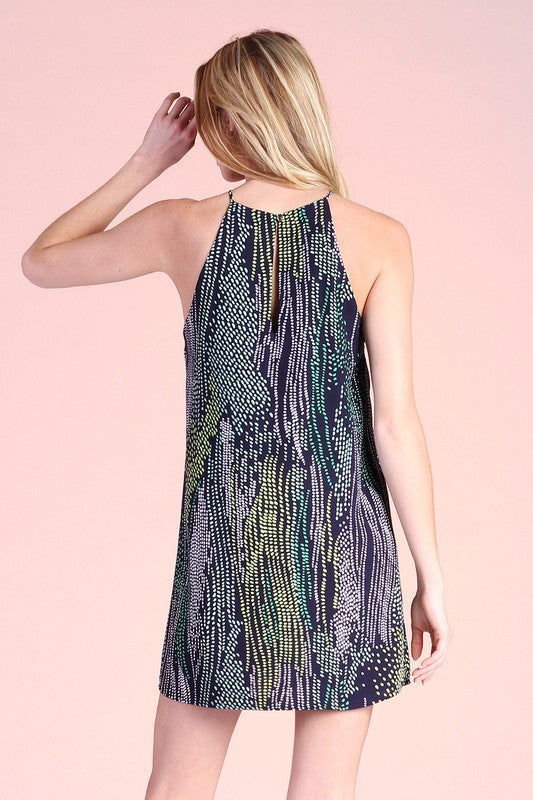 Dream Beads Print Shift Dress