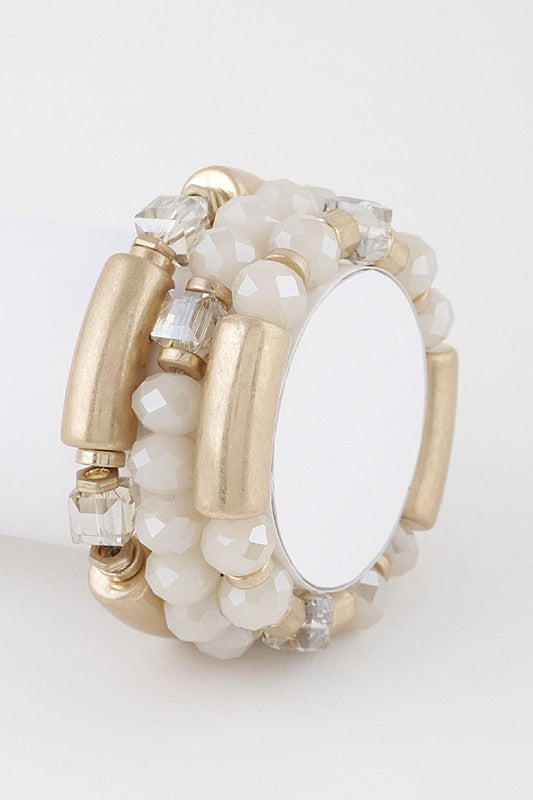 Crystal Tube Bracelet Set (Pick Color)