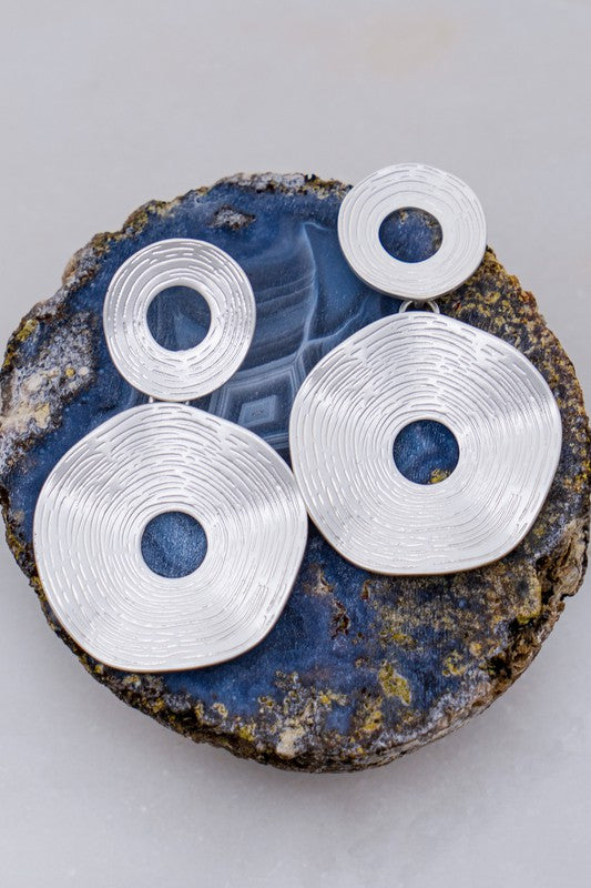 Lightweight Double Swirl Earrings