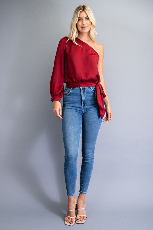 One Shoulder Top (Pick Color)