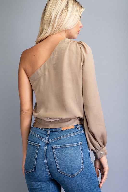 One Shoulder Top (Pick Color)