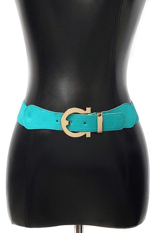 Classy Gold Hook Elastic Belt (Pick Color)
