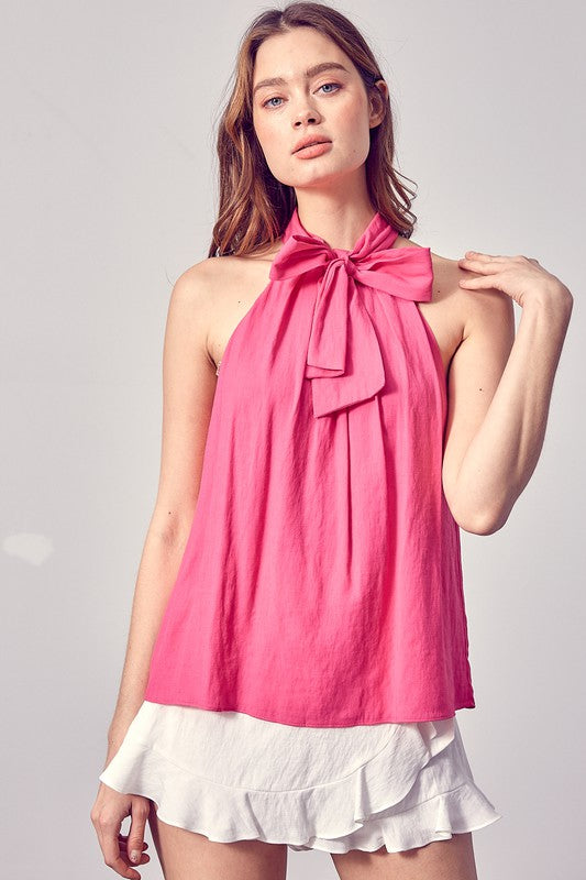 Sleeveless Mock Neck Casual Top