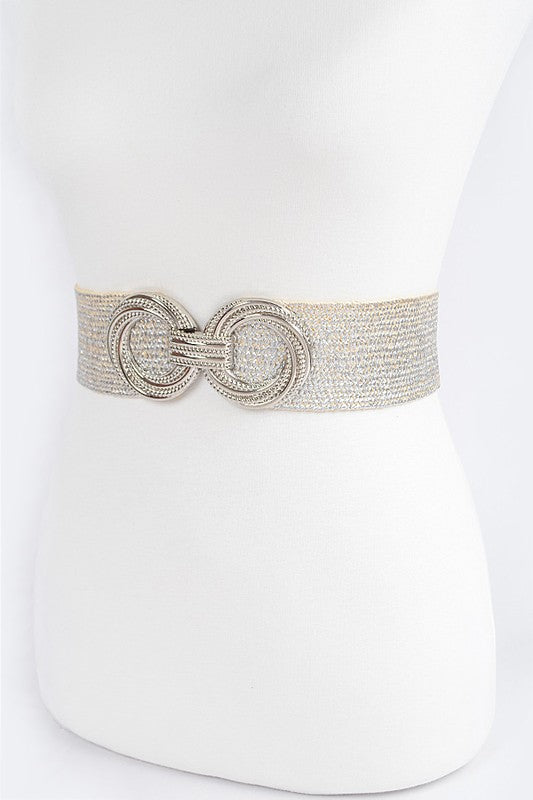 Multi Metal Buckle Elastic Belt (Pick Color)