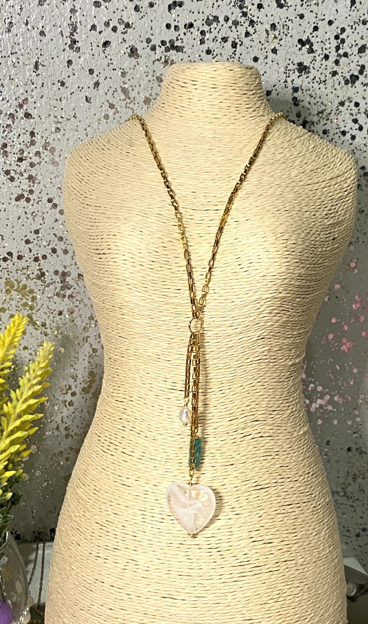 Blue Lapislázuli Stainless Steel Necklace