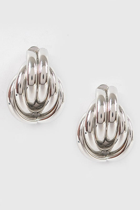 Metal Stud Earrings