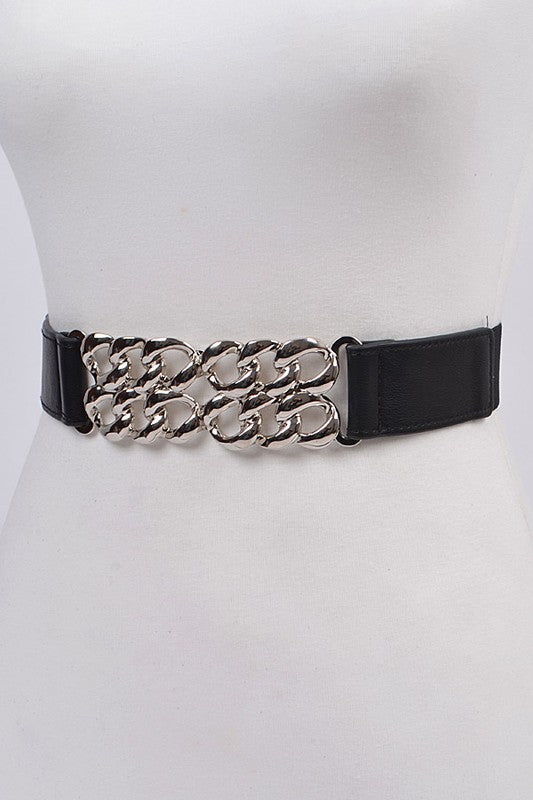 Cross Silver Chain Belt