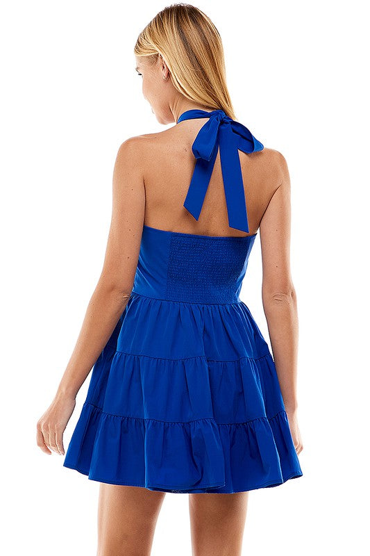 Tiered Halter Dress