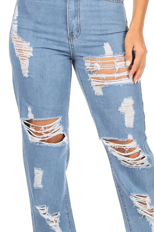 Distressed Boyfriend Jean