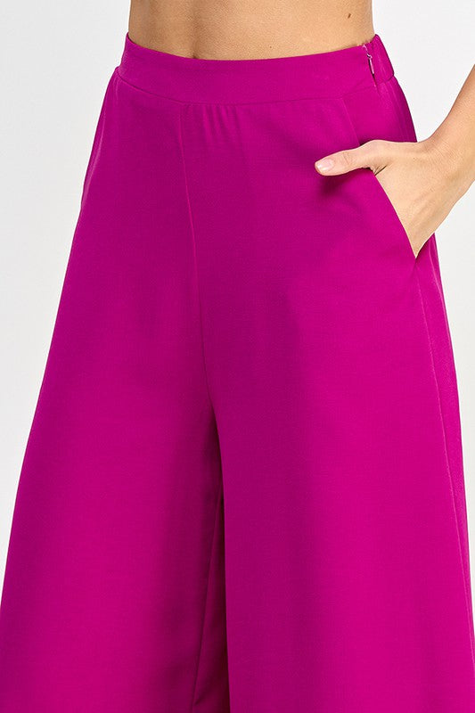 Wide Flare Palazzo Pants (Pick Color)