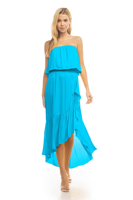 Maxi High Low Tube Dress