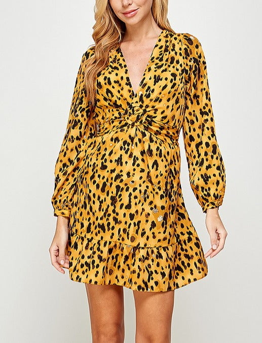 Animal Print LSLV Dress