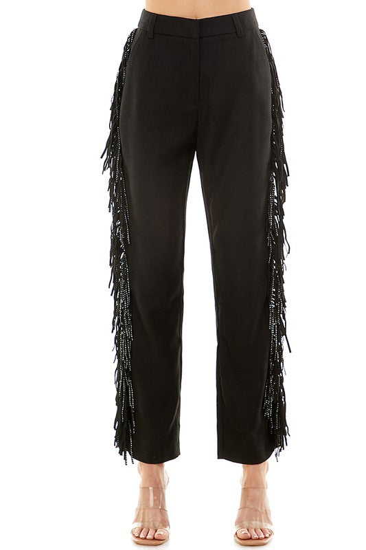 Fringe Detail Trousers