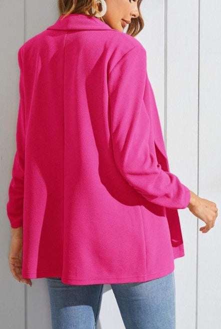 Shawl Collar Solid Blazer