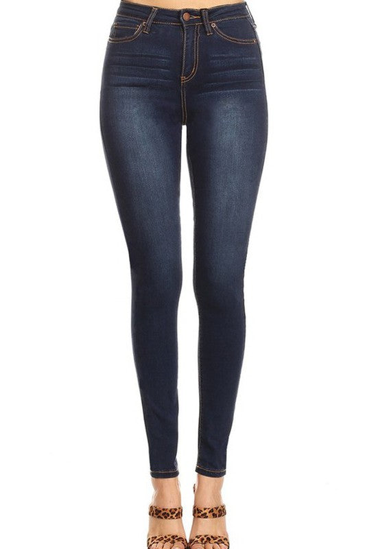 High Rise Skinny Dark Jeans