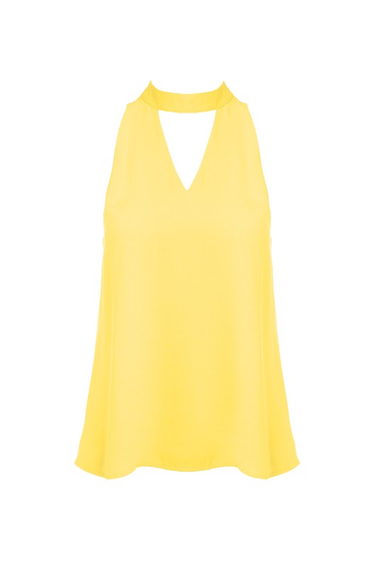 Choker Neck Tank Top (Pick Color)