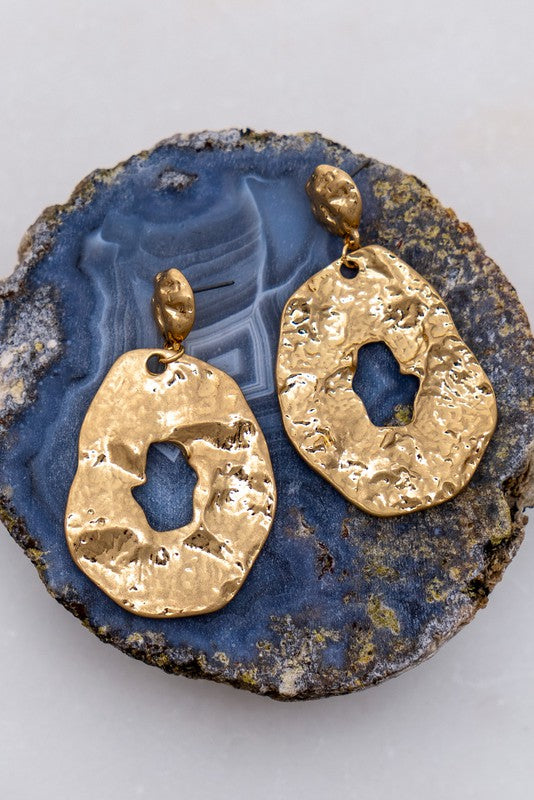 Gold Nugget Earrings