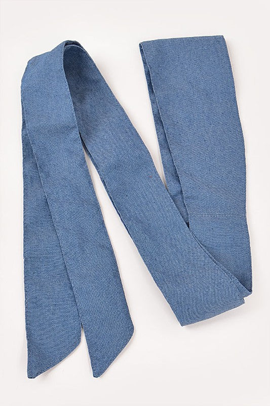 Denim Ribbon Belt