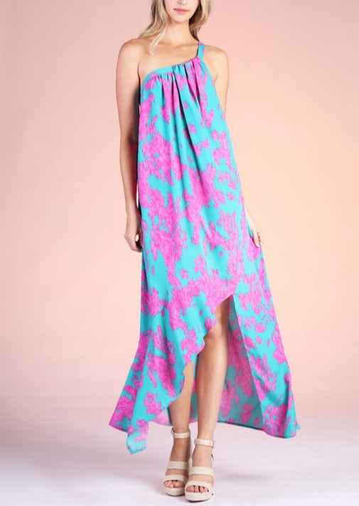 One Shoulder Asymmetrical Dress