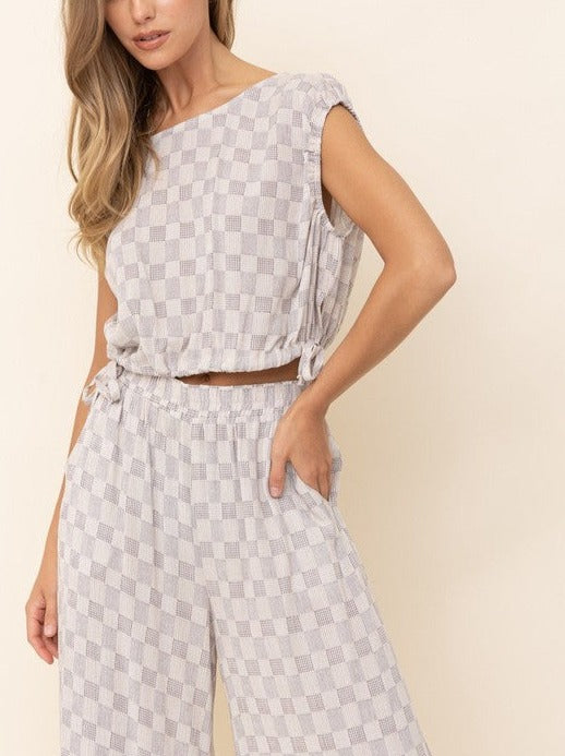 Boat Neck Crop Top