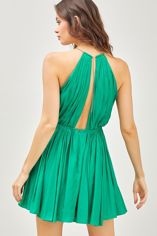 Chain Open Back Dress