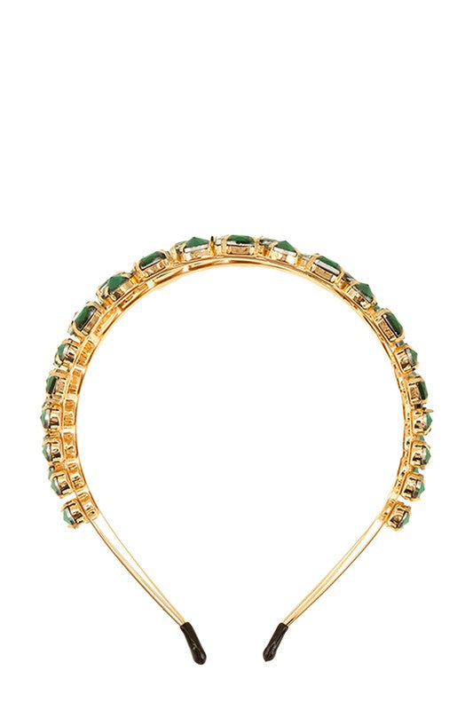 Rhinestone Triple Metal HeadBand (Pick Color)