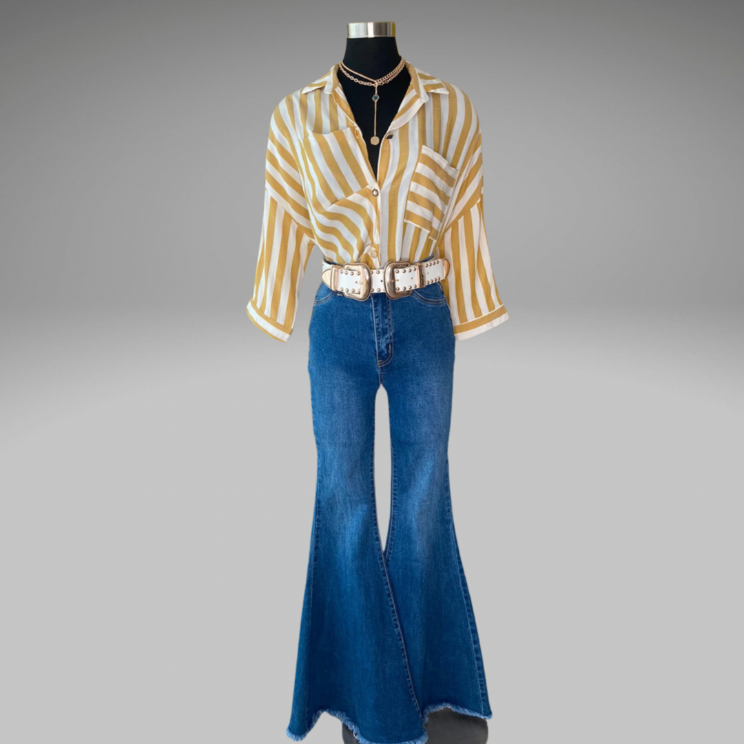 Stripes Blouse Top