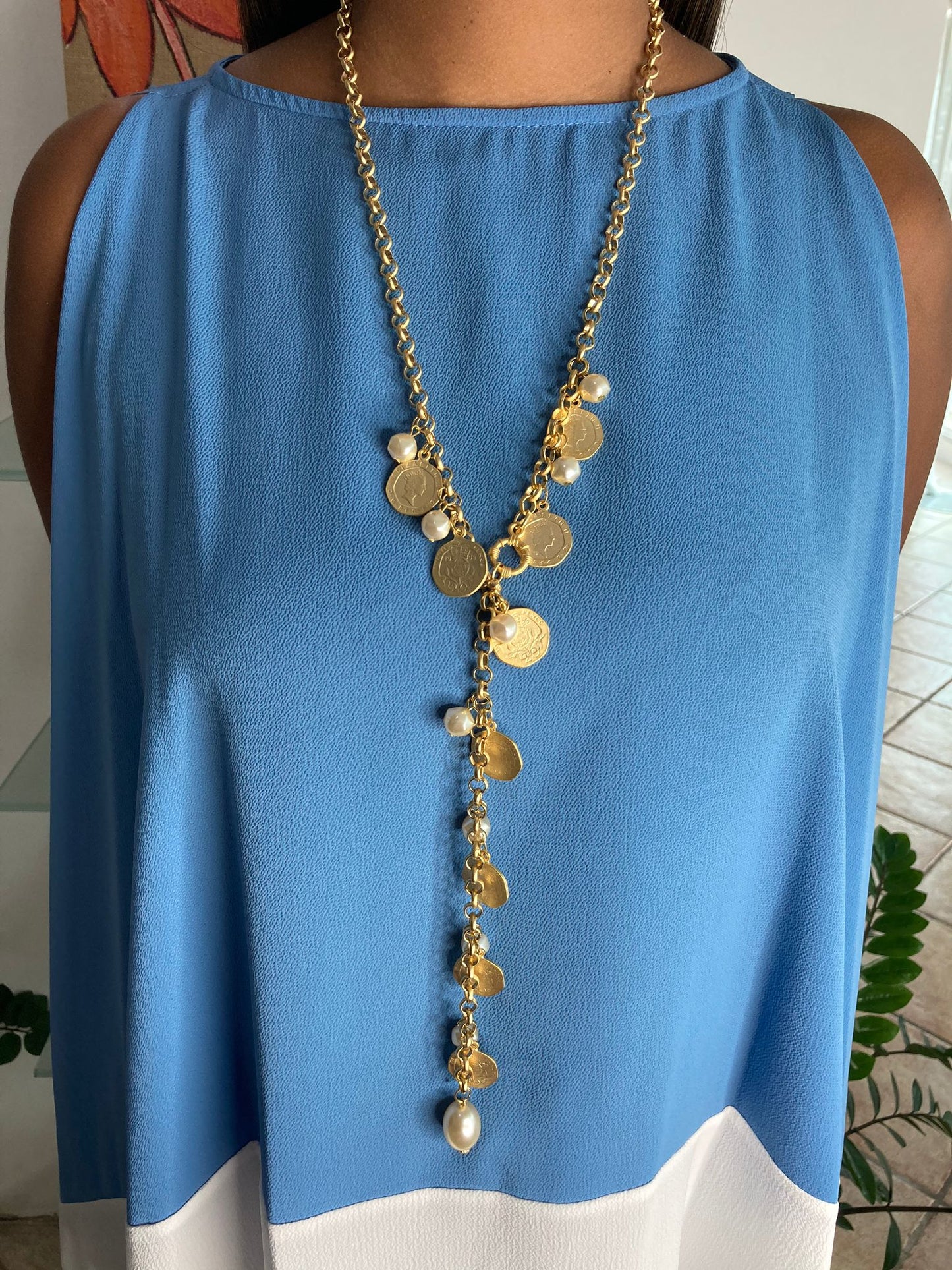 Coins & Pearls Turkish Necklace