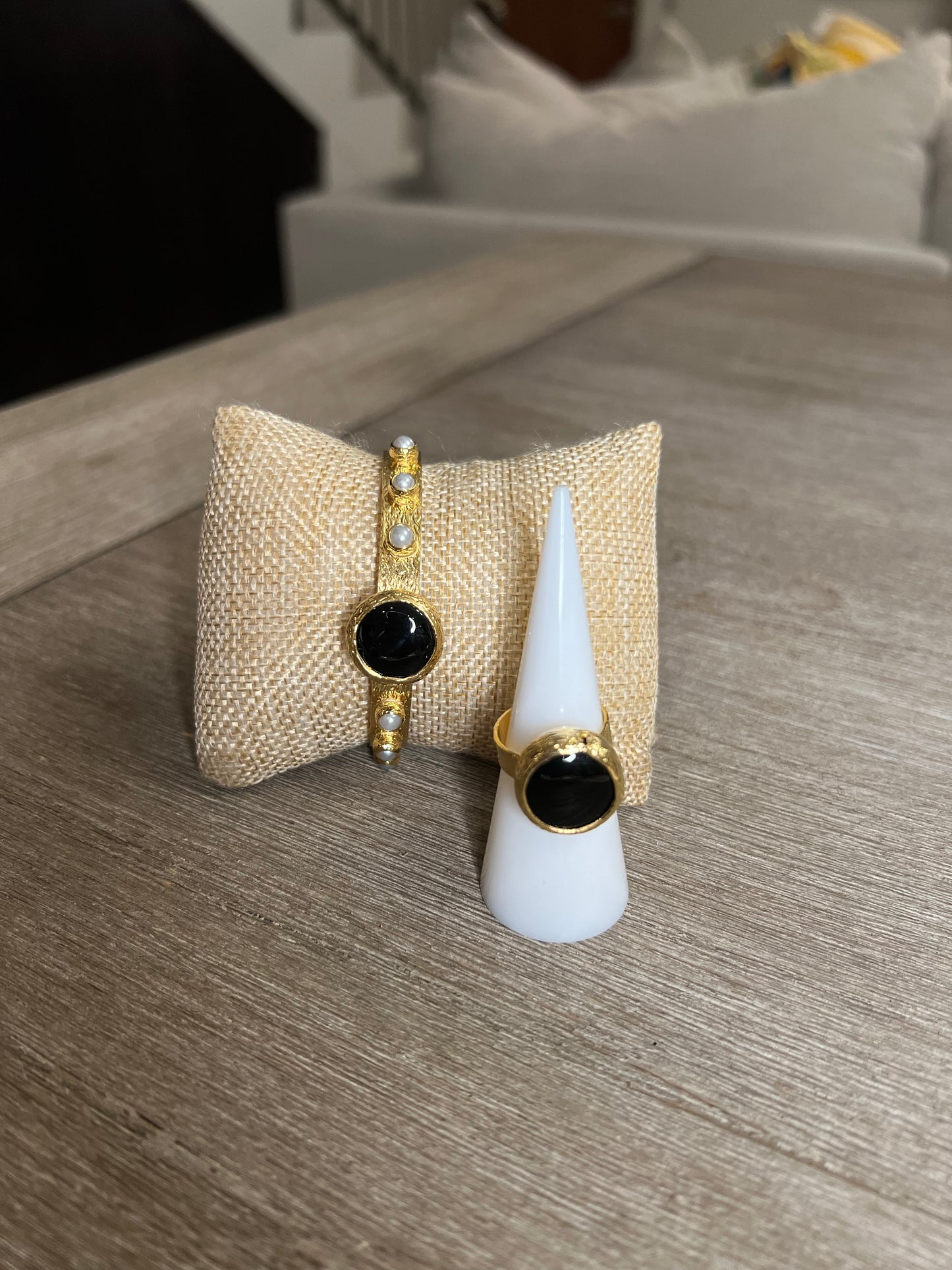 Black & Pearl Turkish Bracelet