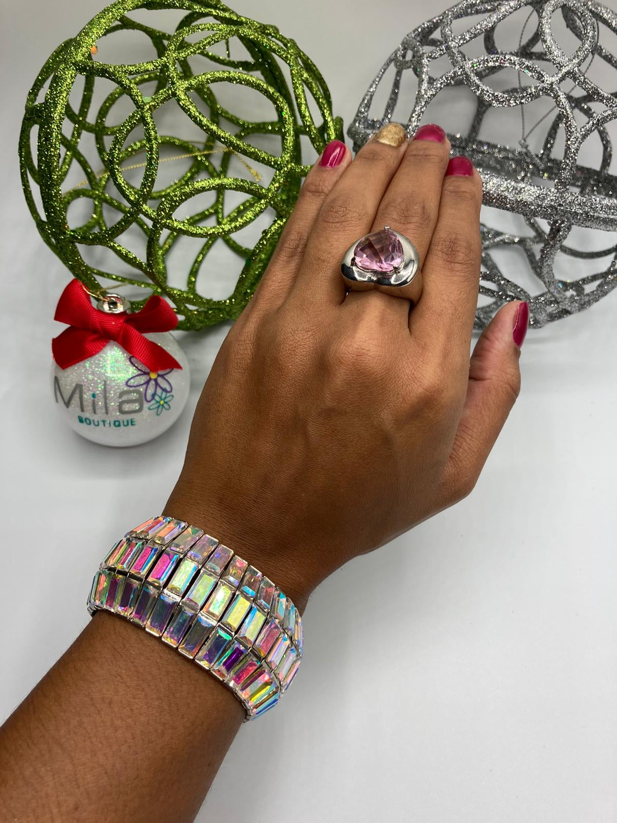 Reflective Stone Bracelet