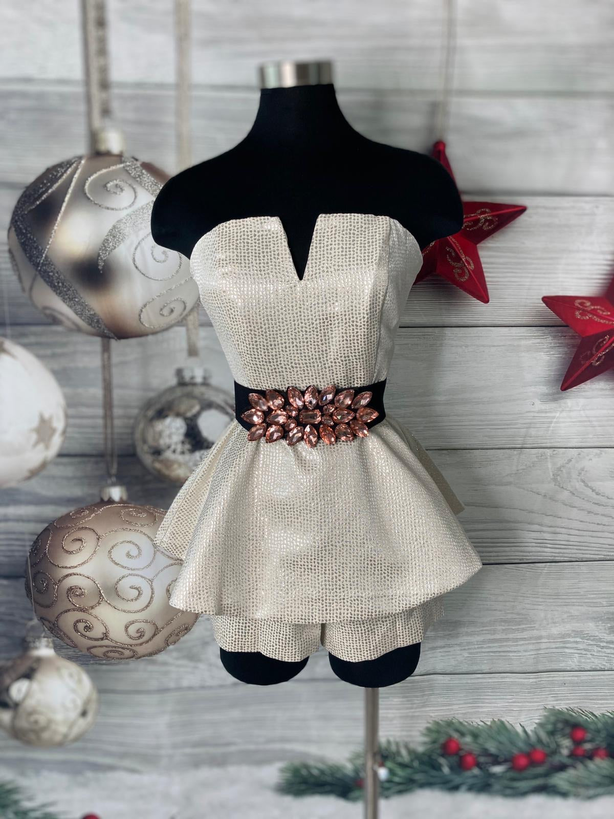 Tube Peplum Romper