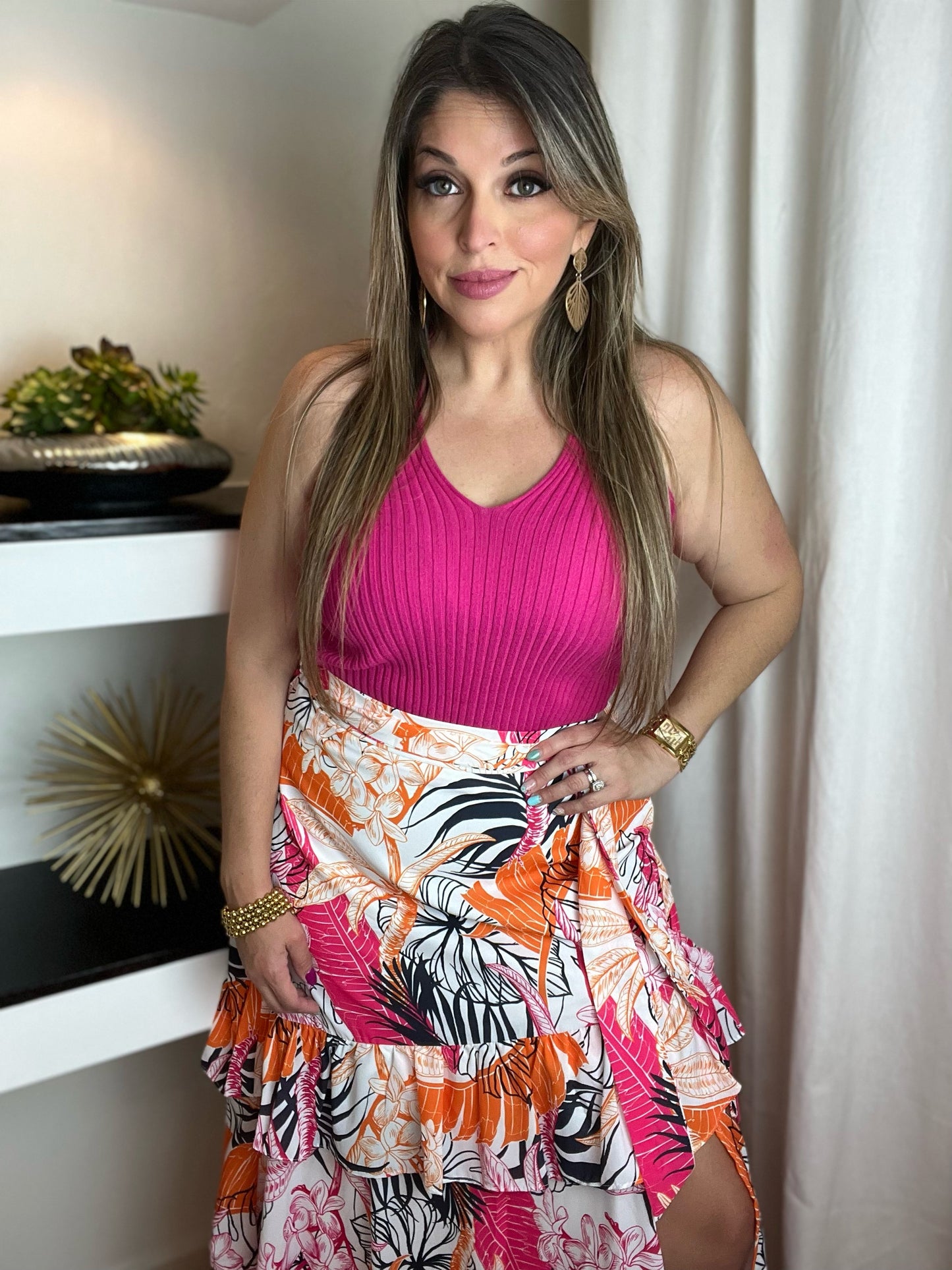 V Neck Stretchy Top (Pick Color)