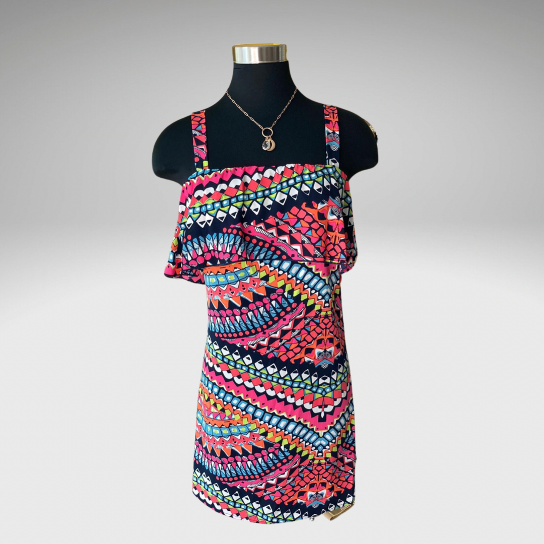 Mystic Jewel Print Sun Short Dress