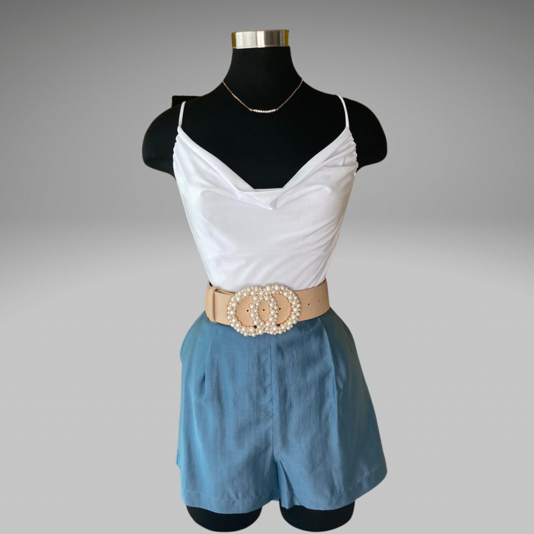 Pearl Detail Shorts (Pick Color)