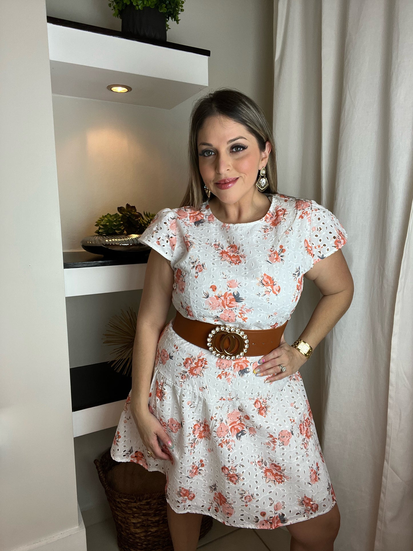 Floral Skater Lace Dress
