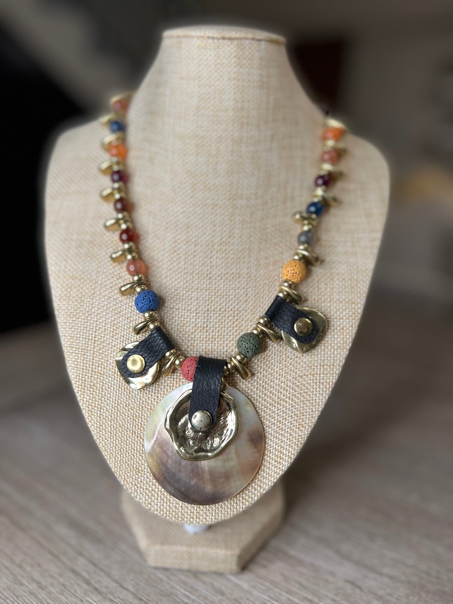 Multicolor Short Necklace Set