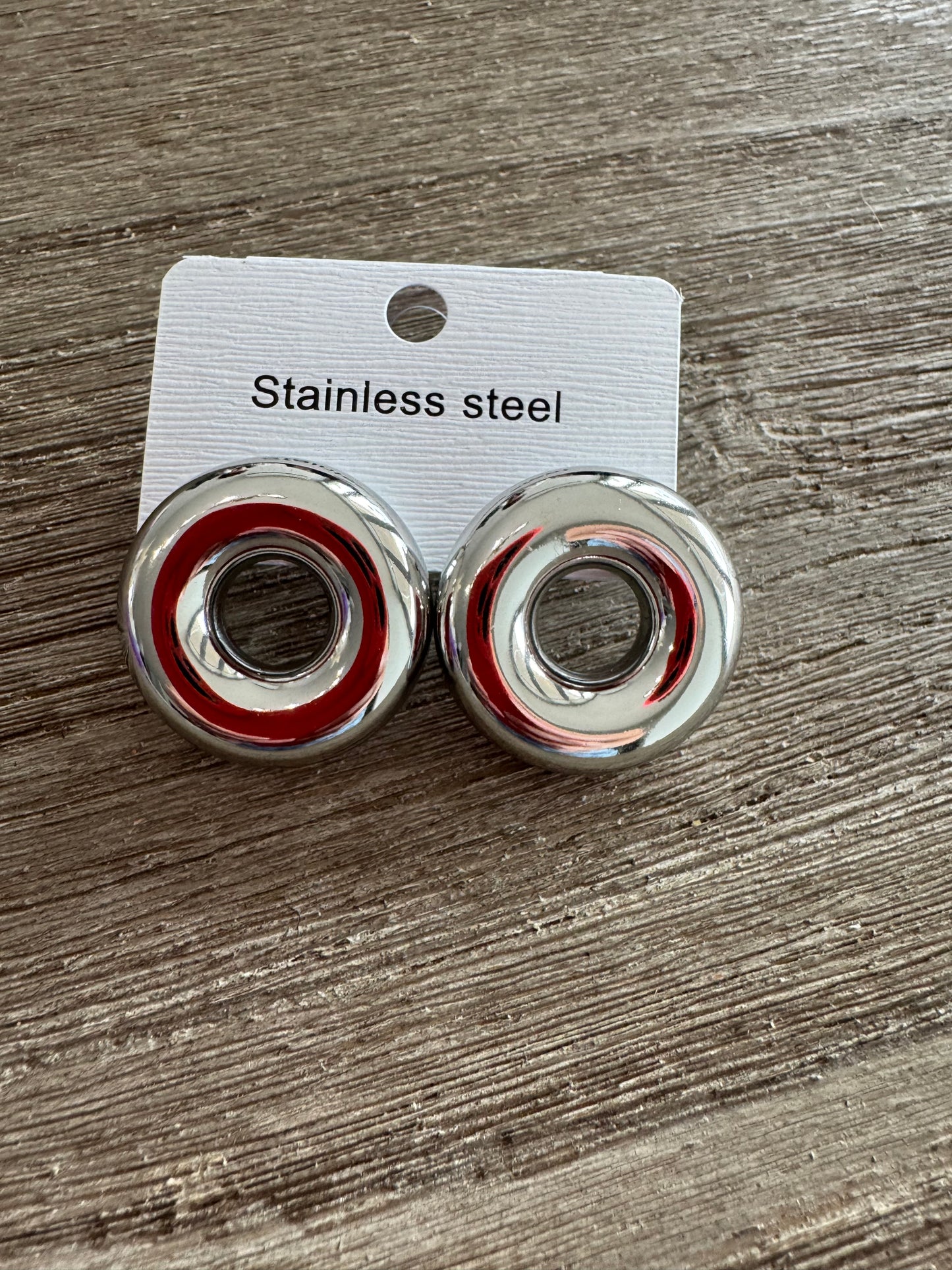 O Ring SS Earrings (Pick Color)