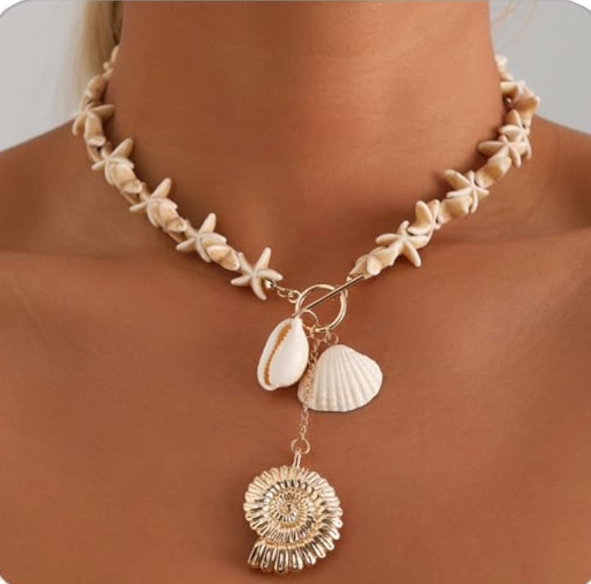 Boho Seashell Choker Necklace