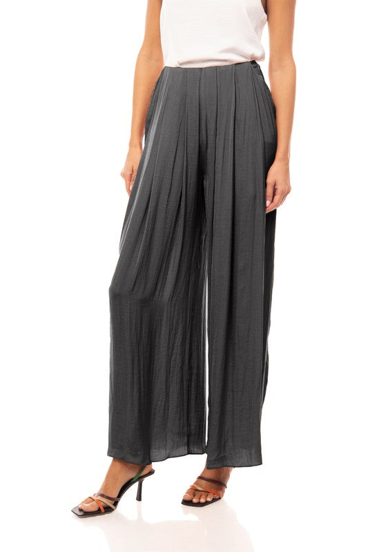 High Waisted Pleated Front Pants